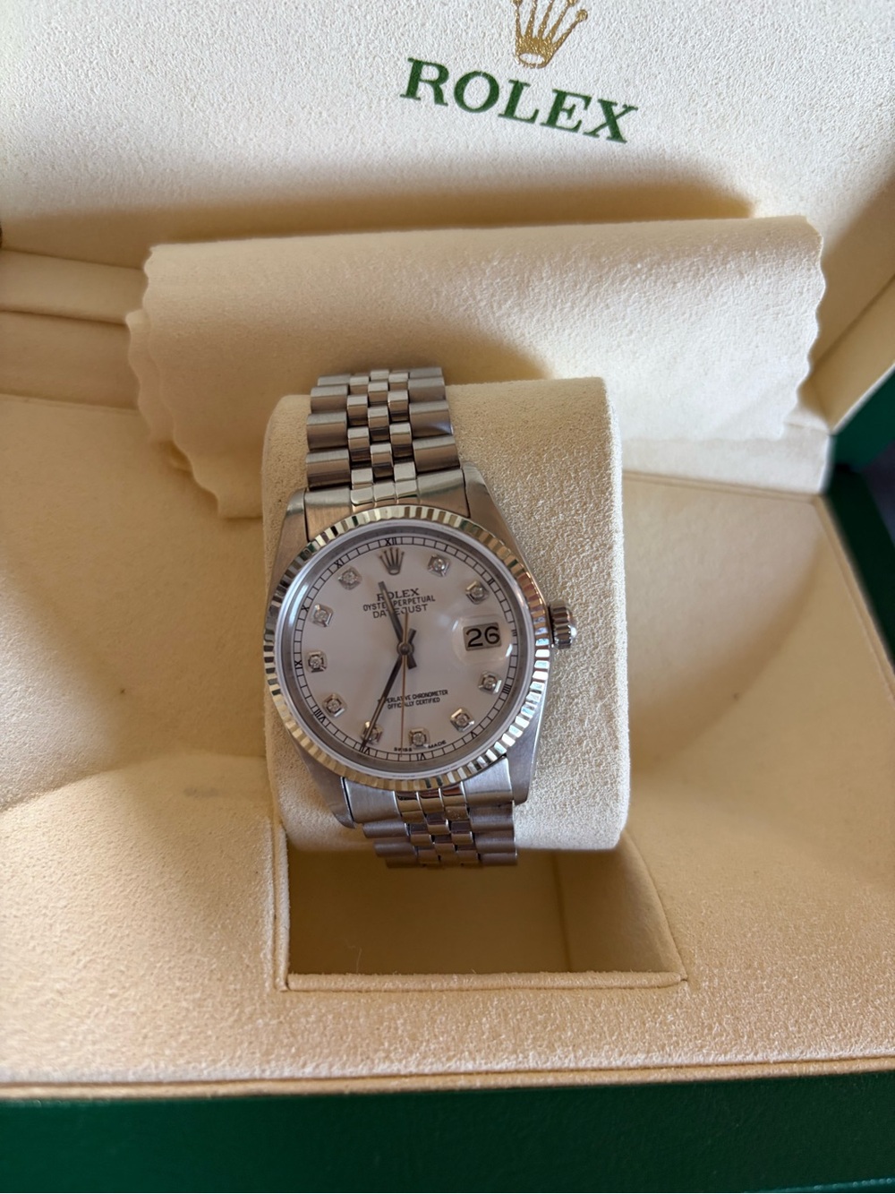 Rolex Silver Dial Datejust with Jubilee Bracelet